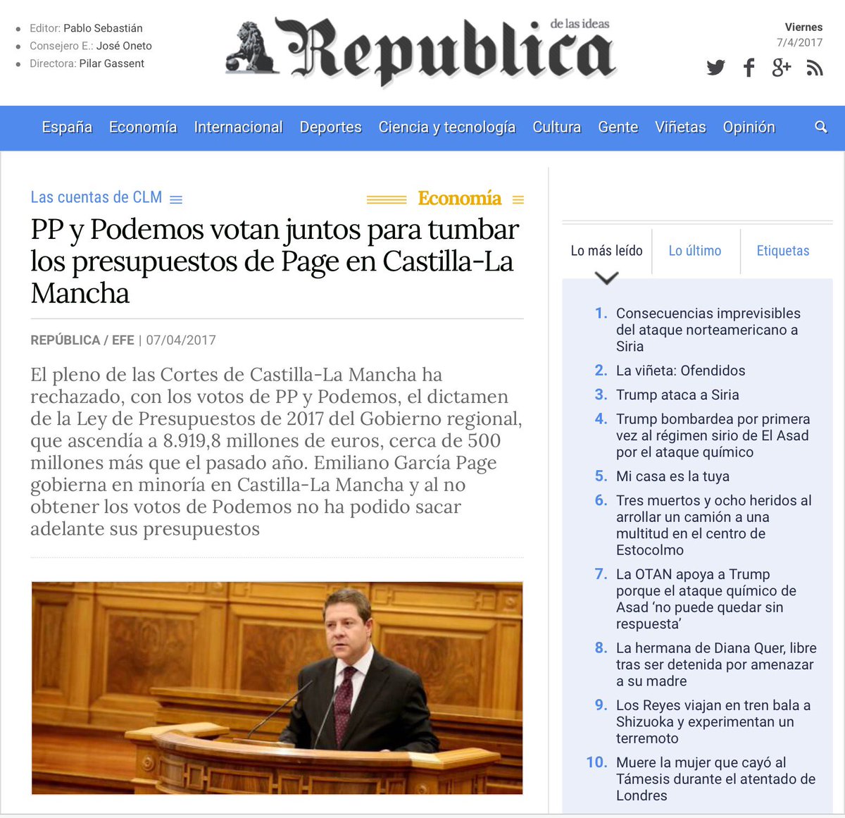 ARREBOL_ARP's tweet photo. @podemosCLM "se molestó" en enmendar el 0,5% del presupuesto (40millones de 8.000) y dice que el desacuerdo provoca esto 😷#Currada #IroníaON https://t.co/bt3GcM7yy5