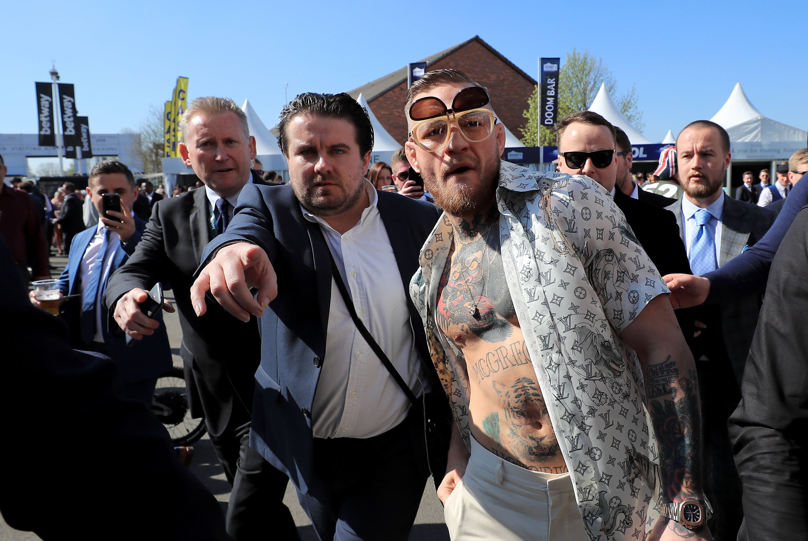 Conor mcgregor flip sunglasses 2025