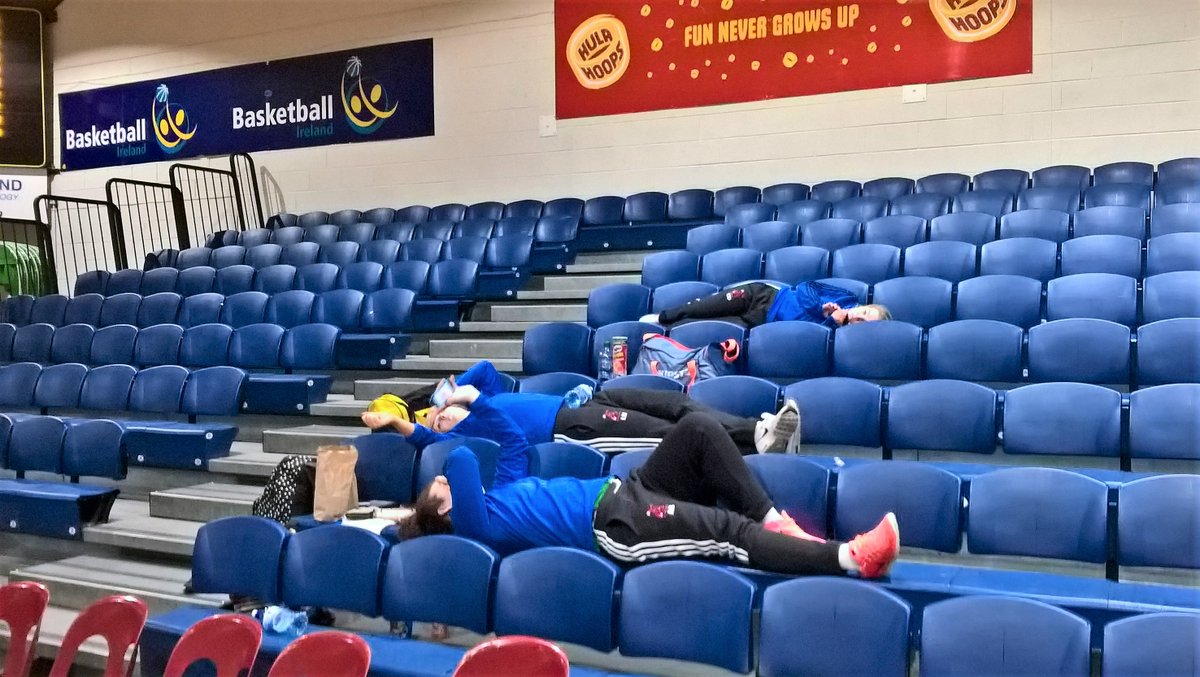 TUSMidwestSport's tweet photo. @eirecollegeball #Varsities!!!!!
So far, 3games, 2days, 2 wins (1in overtime) & 1 loss, semi final still to come today.
#RestWhileYouCan https://t.co/U80tGUkgLf