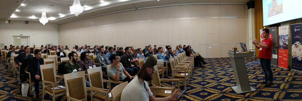 ioana_cis's tweet image. Our second d @mozTechSpeakers today at @Codecampro - @jobaval10n speaking about WebVR #codecampro #cluj