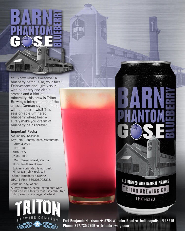 Arieschura's tweet photo. Hey #NorthernIN @TritonBrewing peeps! Catch @drblack419 & Me @tippecanoearts #TapForTaf this afternoon! Try #BarnPhantomGoseWithBlueberry https://t.co/ianYkDMZ3L