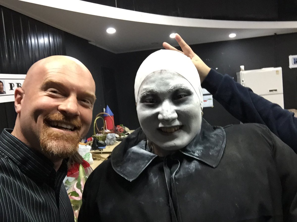 MillardMonkey's tweet photo. Phenomenal Addams Family finale tonight! Plus a celebration of beautiful baldness with Fester :) @SFS4u https://t.co/WtrUmtjduG