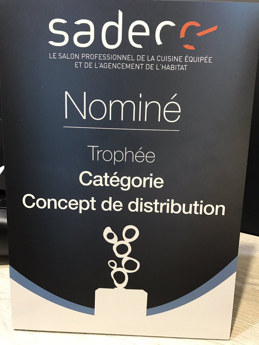 @CuisinesRAISON nominé pour le trophée du <a href="/SALONSADECC/">SADECC</a> ! Catégorie Concept de distribution #suspens
