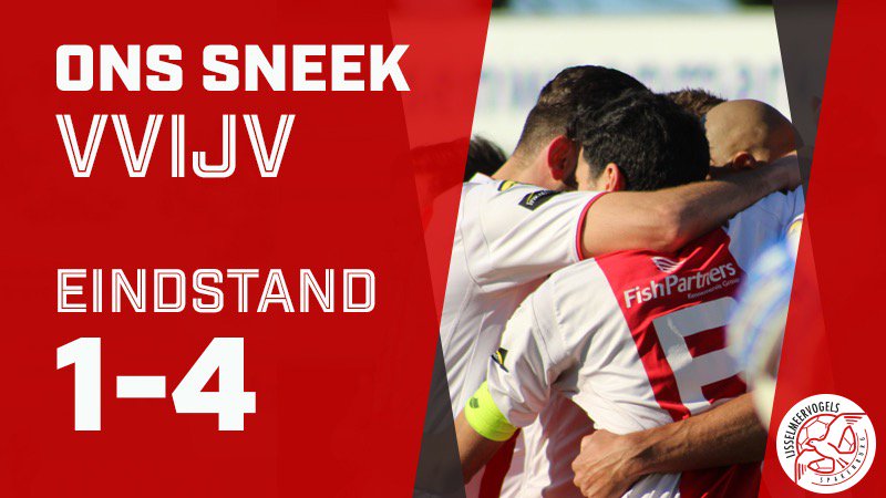 VVIJV's tweet photo. Het is afgelopen in Sneek. IJsselmeervogels wint na drie goals van Berry Powel en รฉรฉn van Ali Akla met 1-4 van ONS Boso Sneek. #onsijs https://t.co/Wnso36282U