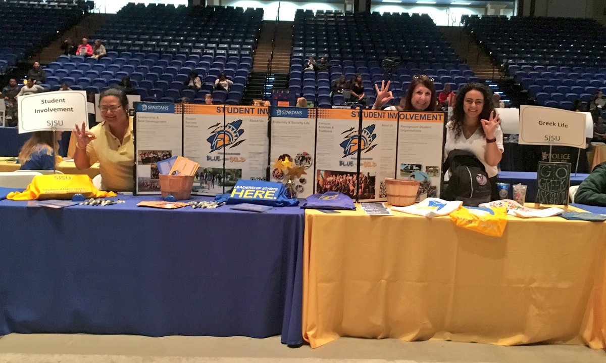 getinvolvedSJSU's tweet photo. We are so excited to meet future Spartans today at Admitted Spartan Day! #SJSU #SJSUBound #FutureSpartans https://t.co/pKj8G0jN59