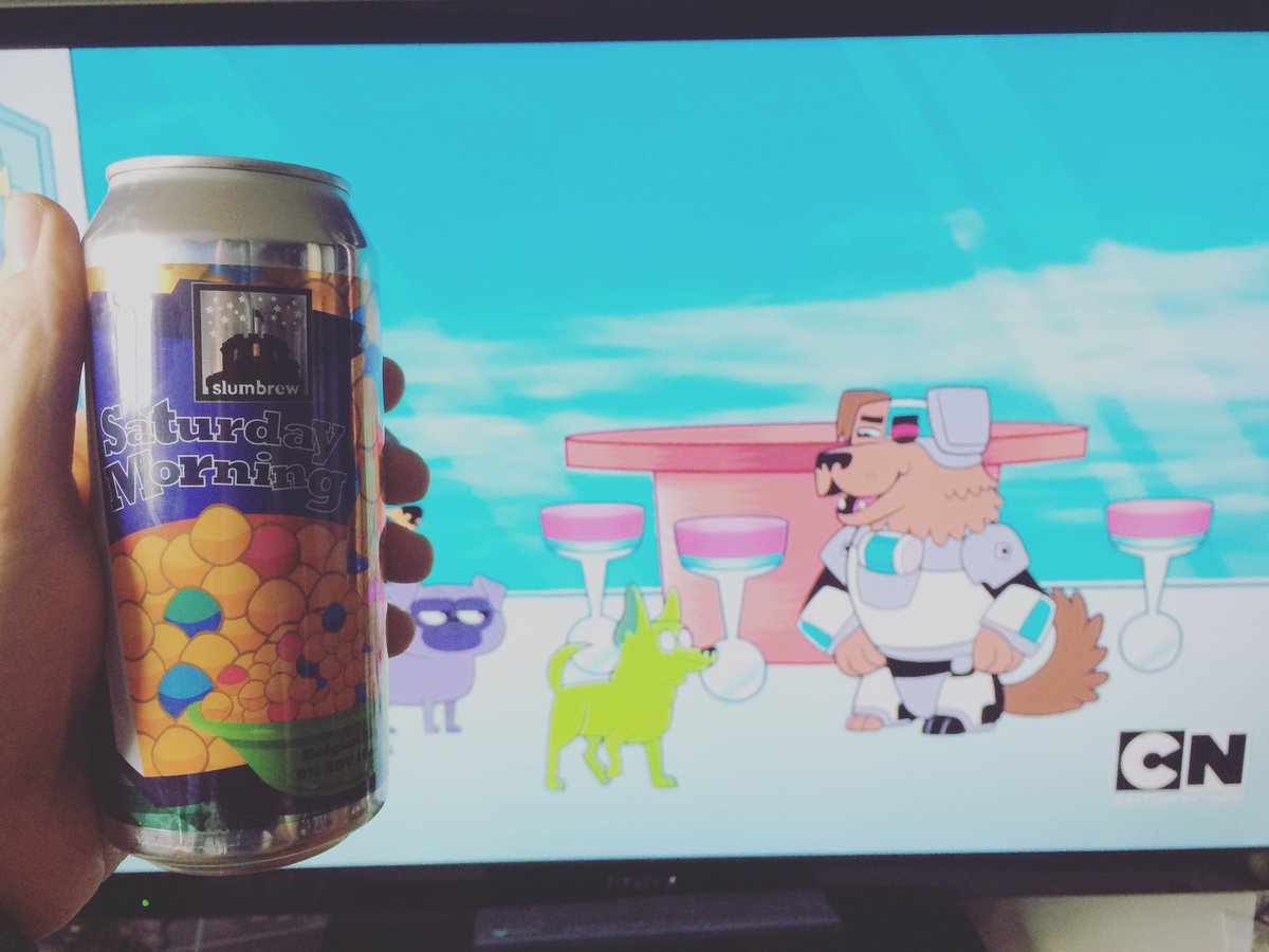 The perfect beer for Saturday morning cartoons! <a href="/Slumbrew/">slumbrew</a> <a href="/festpics/">Fest Pics</a> #drinklocal