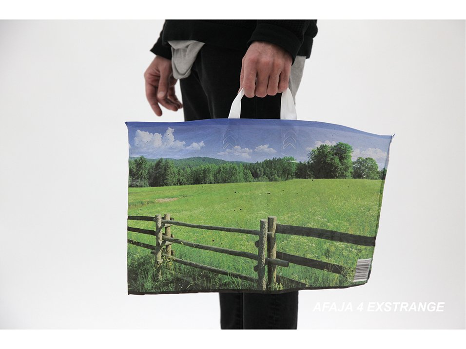 a shopping bag in one part, designed to carry an image instance exstrange.com <a href="/gaia_tedone/">Gaia Tedone</a> #Alessandro #Sambini #photo #record