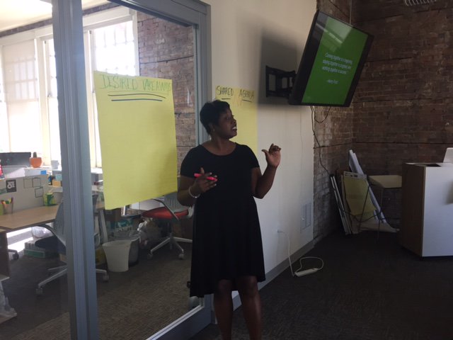 FoundationforLA's tweet image. Facilitator Tanya James, on meetings and collaborating: "Keep the problem as the purpose of the meeting, ALWAYS." #LEADProgram #leadership