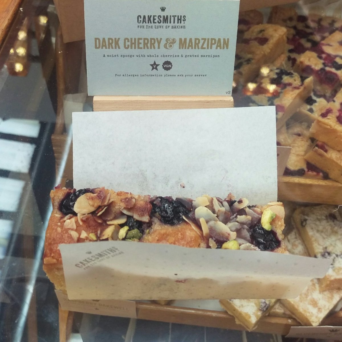 BrianCoffeeSpot's tweet photo. Best cake in the @LdnCoffeeFest? The awesome Dark Cherry &amp; Marzipan from @BakesmithsHQ https://t.co/f4lgPjEco5
