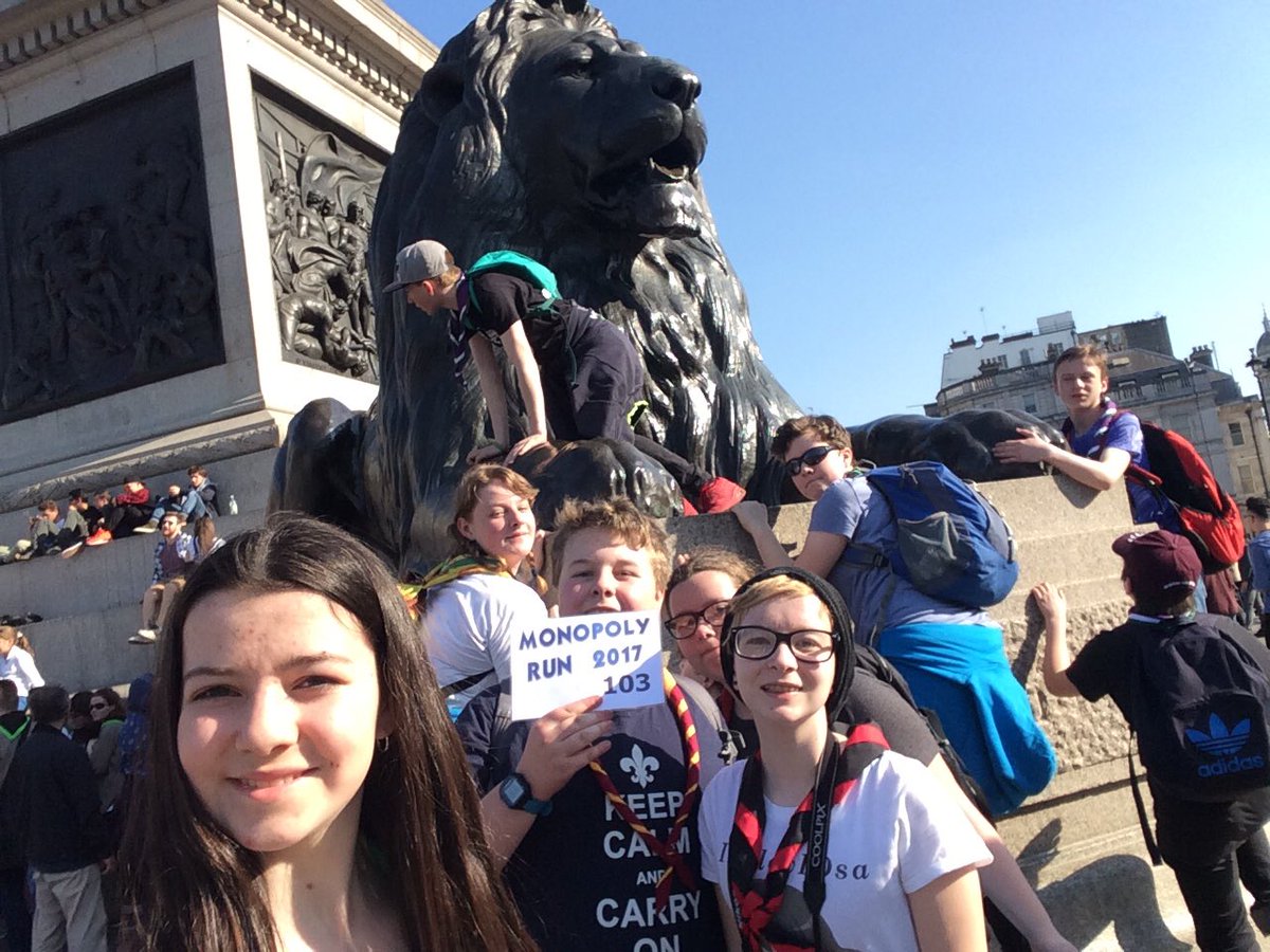 Naptimeormskirk's tweet photo. #mr17h 103 #TrafalgarSquareLions @WestLancsScouts @monopoly_run https://t.co/4BkmxpNqYh