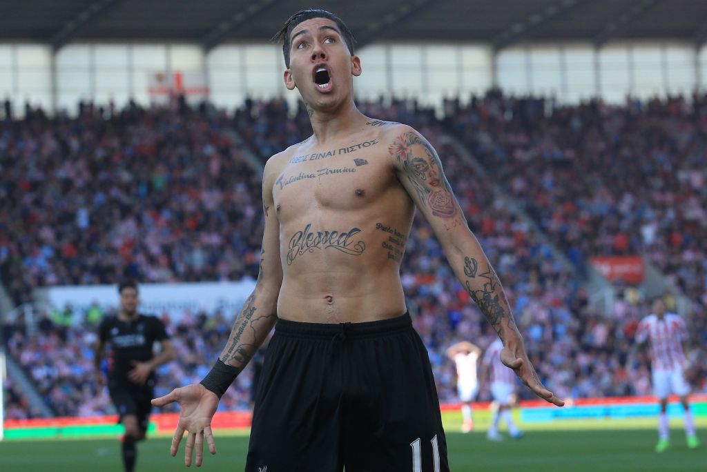Squawka_Live's tweet photo. Yellow card guaranteed.

But Roberto Firmino was ecstatic about his goal for Liverpool! https://t.co/CR7KIDXAln