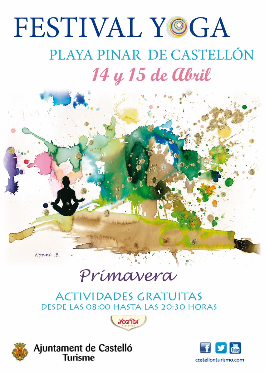 Festival de #Yoga Primavera, Playas de #Castellón. Toda la info aquí: ow.ly/TznO309xKvV