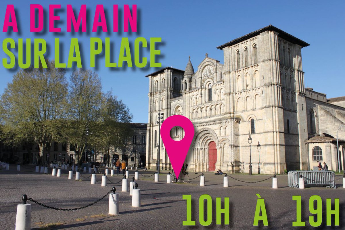 J-1 // Rendez-vous demain dès 10h #surlaplacebdx ! Lunettes de soleil et chapeaux obligatoires ! :-)
facebook.com/events/1005139…