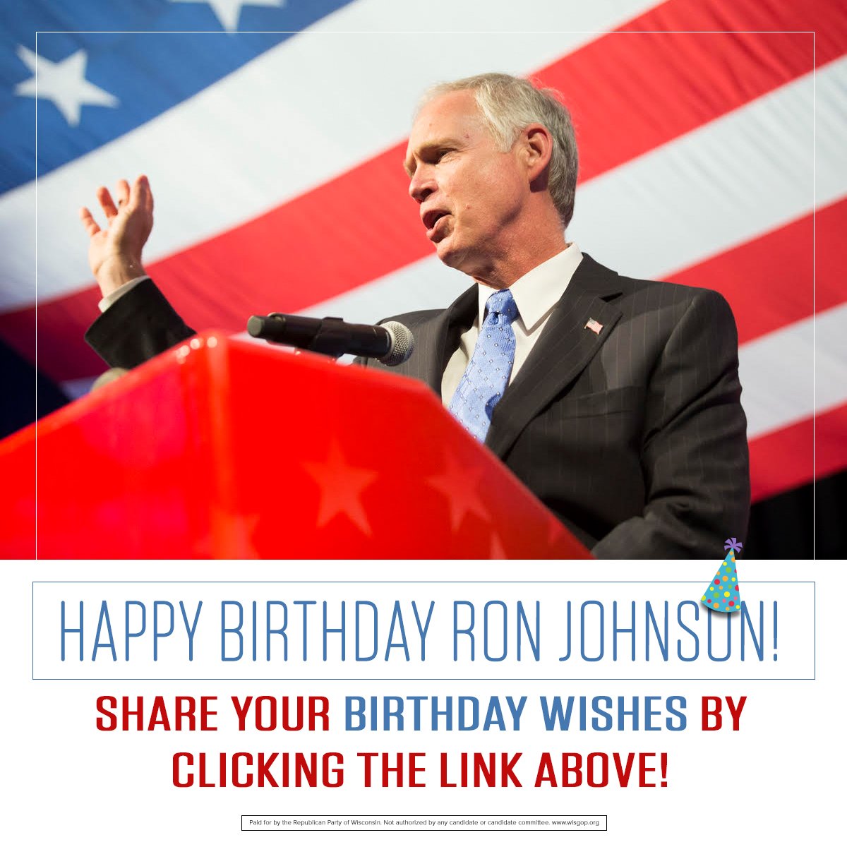 Happy Birthday Sign our birthday card to him here:  