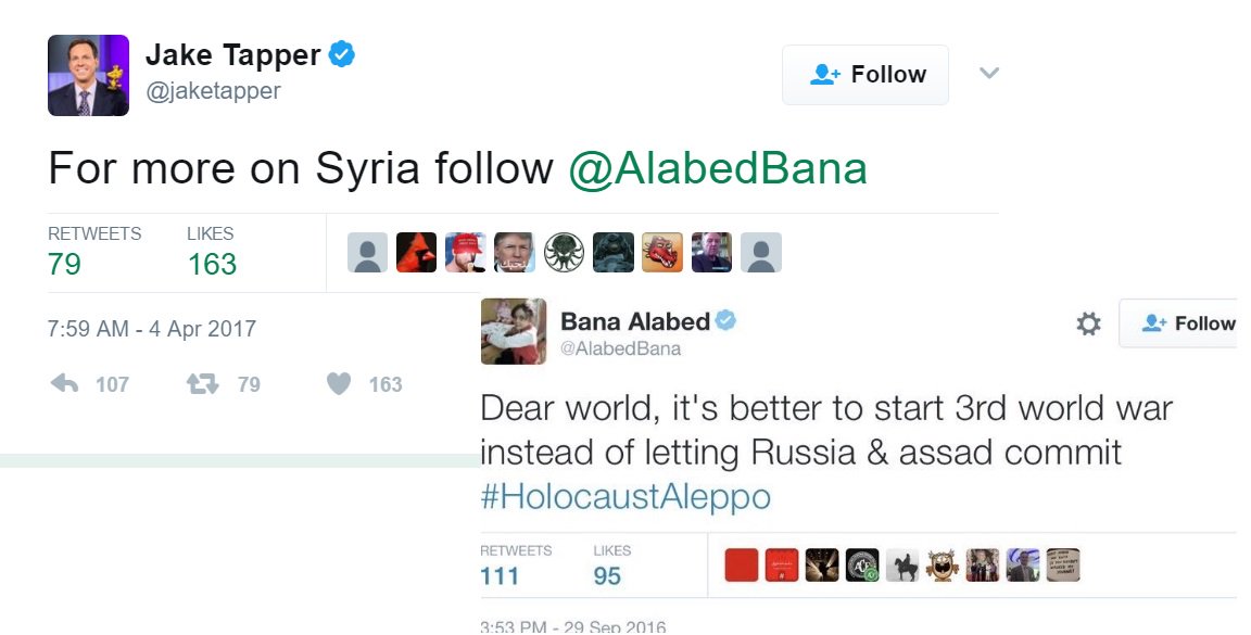 Daltaine's tweet photo. @JackPosobiec @jaketapper We'll never forget @jaketapper support of the "peace activist" #fakenews #draintheswamp https://t.co/waFOhjUCAm
