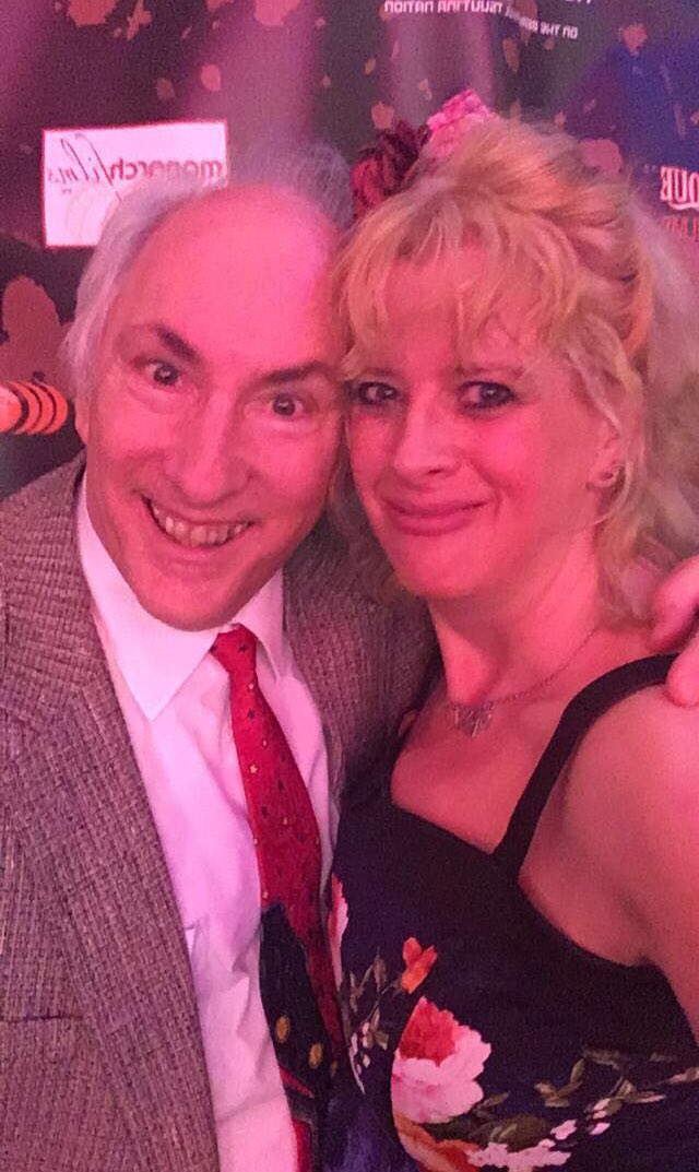 MsMelMcCurdie's tweet photo. Hanging out with my buddy and amazing #Bloodmania #actor #StuartBentley #Gordo #CastAndCrew #Screening #film #RedCarpetPhoto https://t.co/bDRreI0DL6