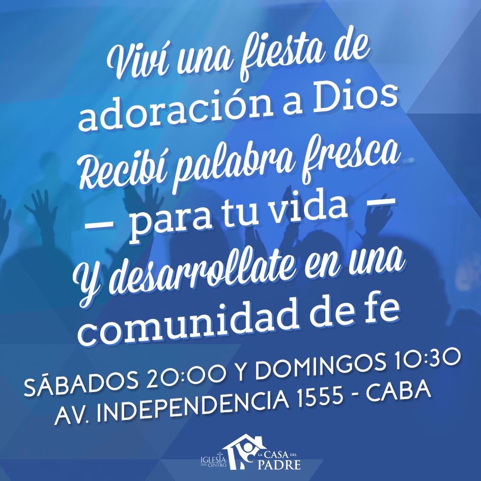 Te esperamos este fin de semana en Av. Independencia 1555, CABA. #LaCasaDelPadre