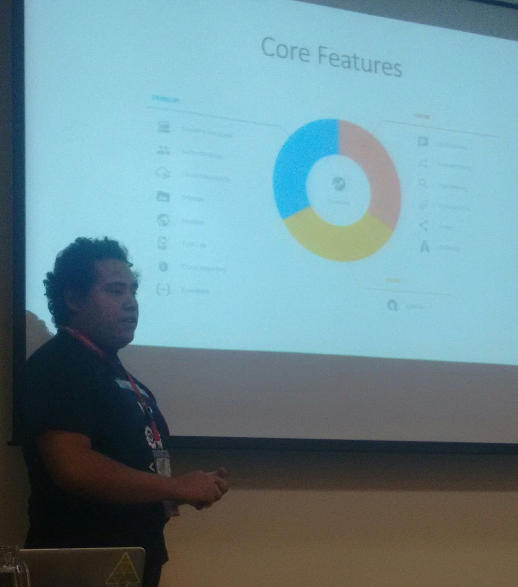percella1's tweet photo. @pabloTailmon dando su charla introductoria a la tecnología genial, #firebase, en #scrumdayperu2017 https://t.co/L42SpS3KUc