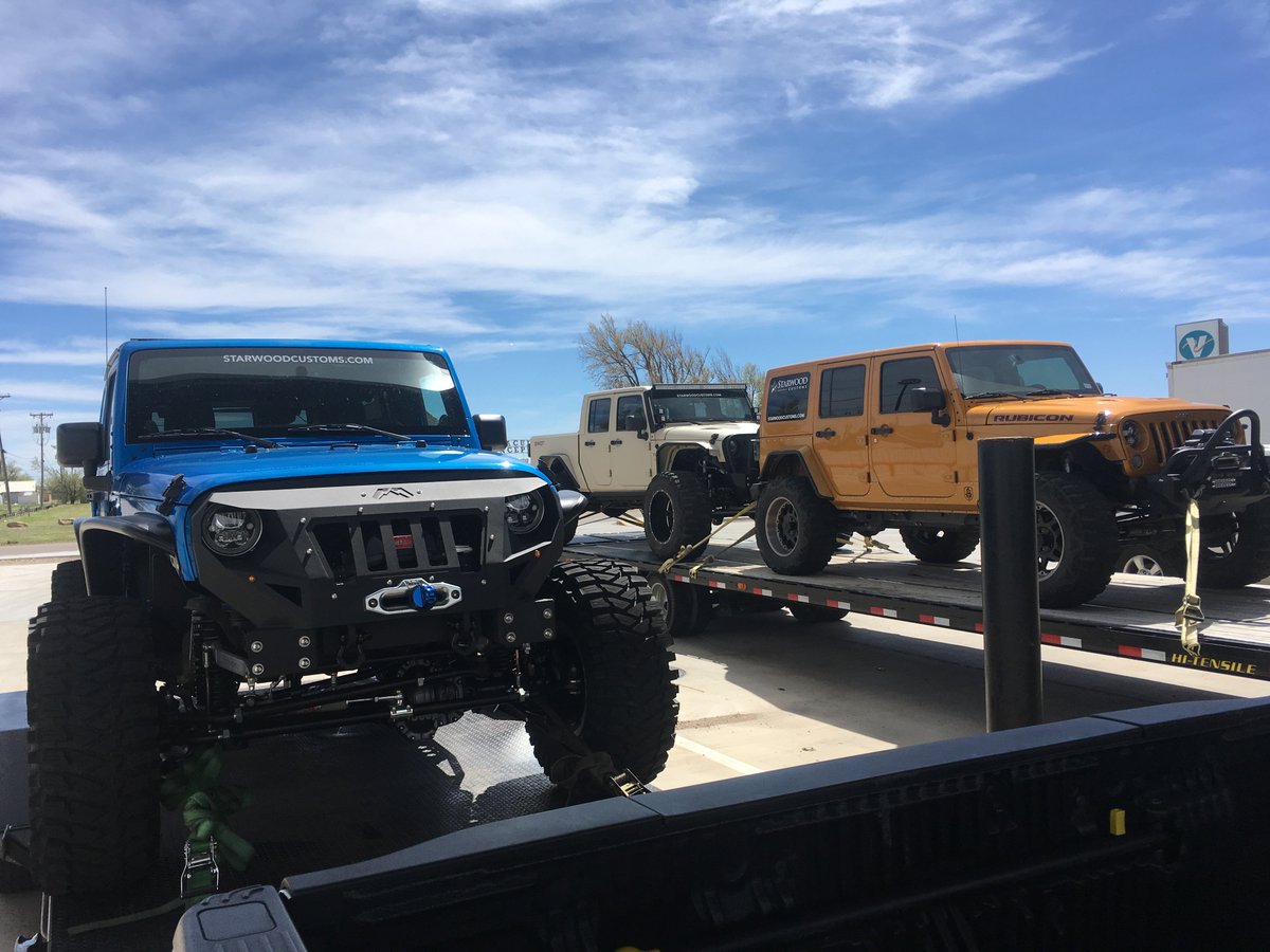 StarwoodMotors's tweet image. We roll deep. #StarwoodCustoms #EJS2016

StarwoodCustoms.com (we mod your rig)
StarwoodJeeps.com (shop pre-modded inventory)