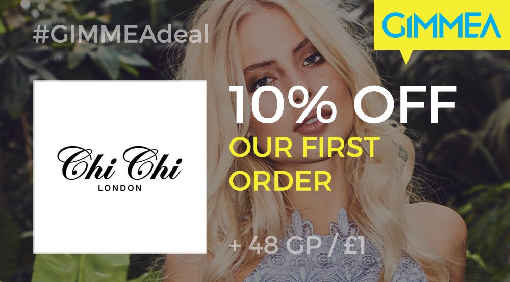 Enjoy 10% off your first order at <a href="/chichiclothing/">Chi Chi</a>! ow.ly/Thk430aCKYB #GIMMEAdeal #fashion