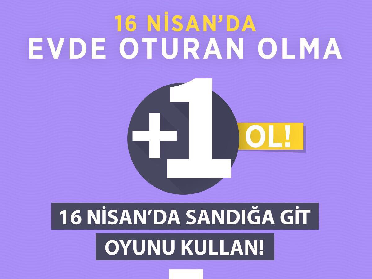 frekanstr_'s tweet photo. Haydi sen  #Artı1ol
Boykot yok, bahane yok.
Ülke için sandıklara gidiyoruz... https://t.co/zLt9UantAR