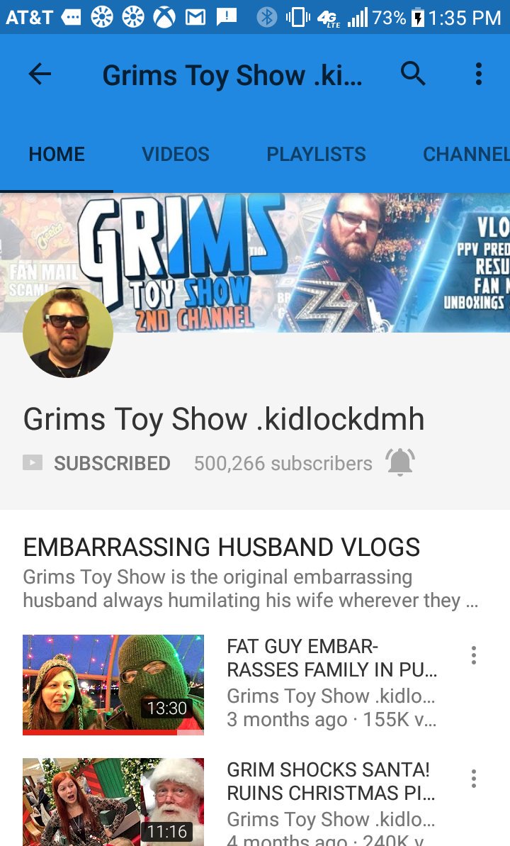 grimsthebest's tweet photo. Go follow grimtoyshow on YouTube he finally hit 500k half from 1million @GrimsToyShow https://t.co/hLeZnzXRGf