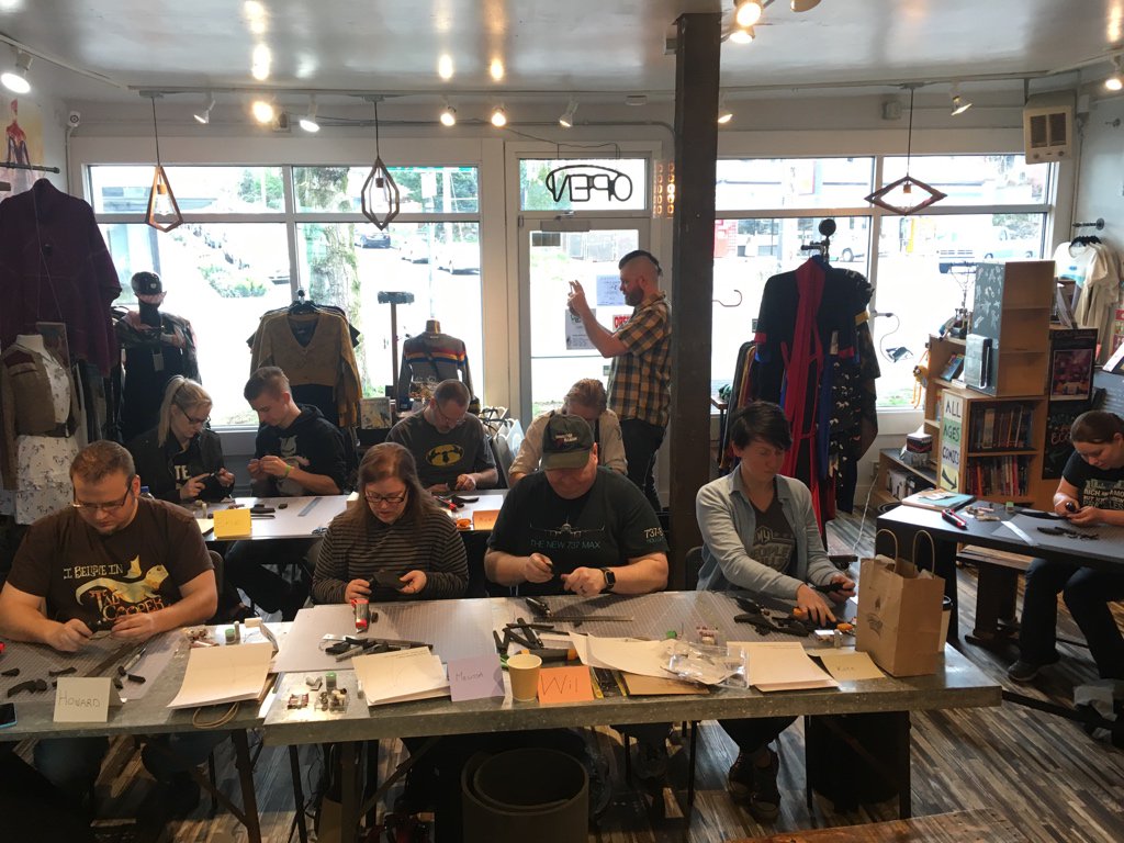 chinbeard's tweet photo. Today’s Foamsmithing class is going great! https://t.co/SubpPbJRu3