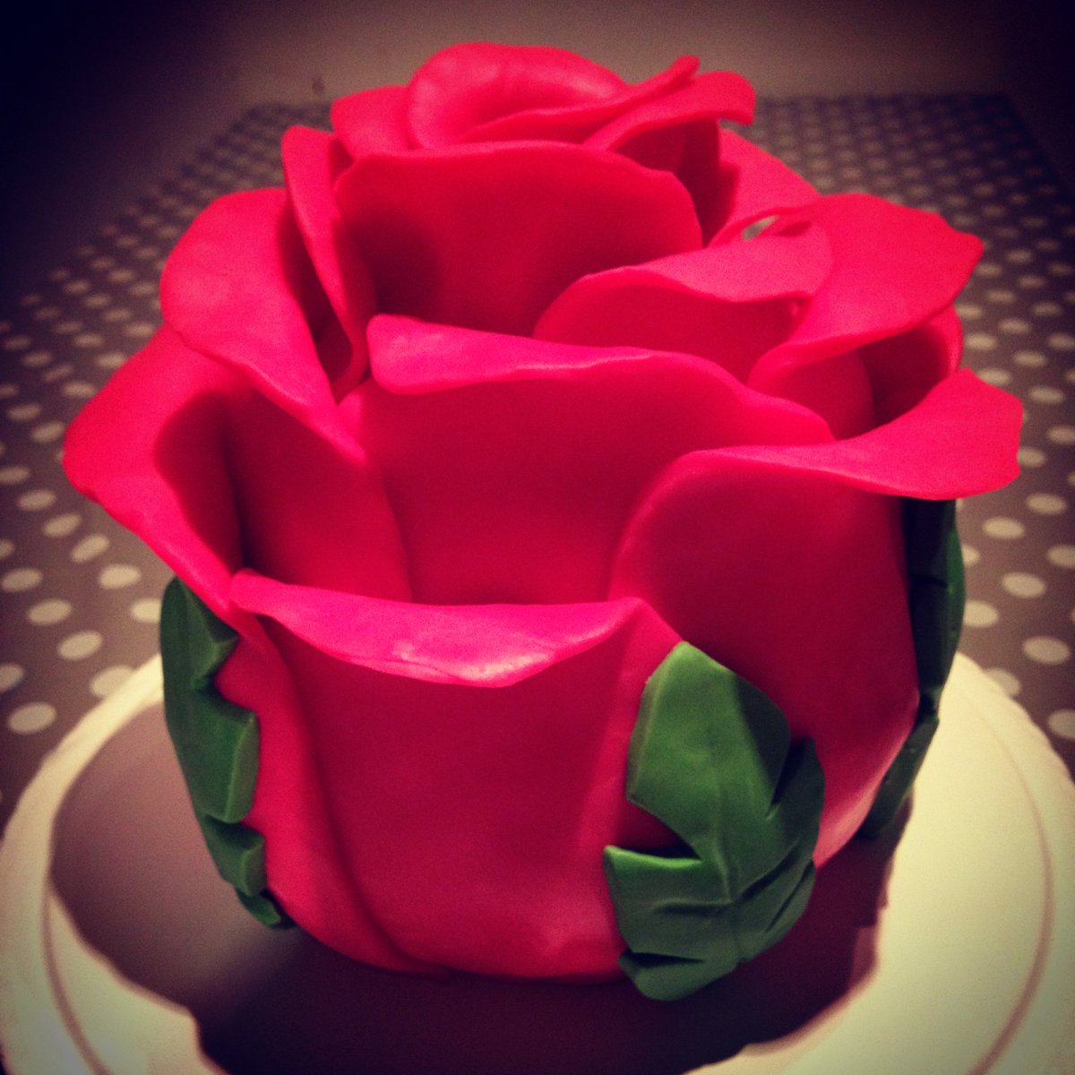@Cake_Style here's my version of your #rosecake! Great tutorial that was easy to follow!