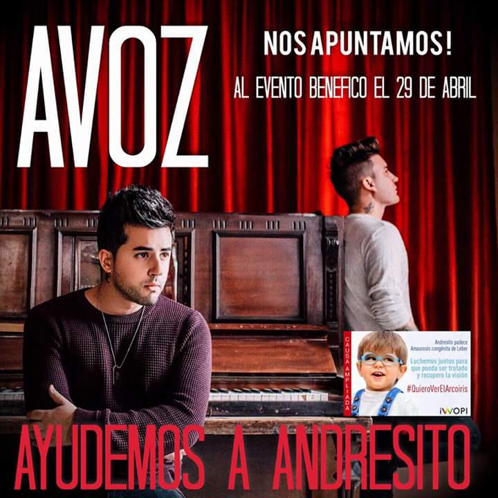 Nuestros Chicos de @AvozOficial actuaran en un evento benéfico para ayudar a Andresito. <a href="/ConAndresito/">Todos con Andresito</a>