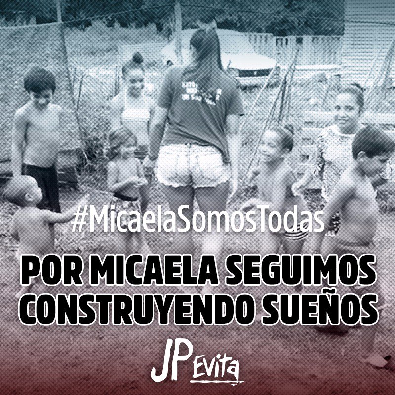 JPEvitaFederal's tweet photo. Esta noche en todas las plazas del pais tr recordamos movilizados y luchando #MicaelaSomosTodas #NiUnaMenos https://t.co/t7Dhp5srlf