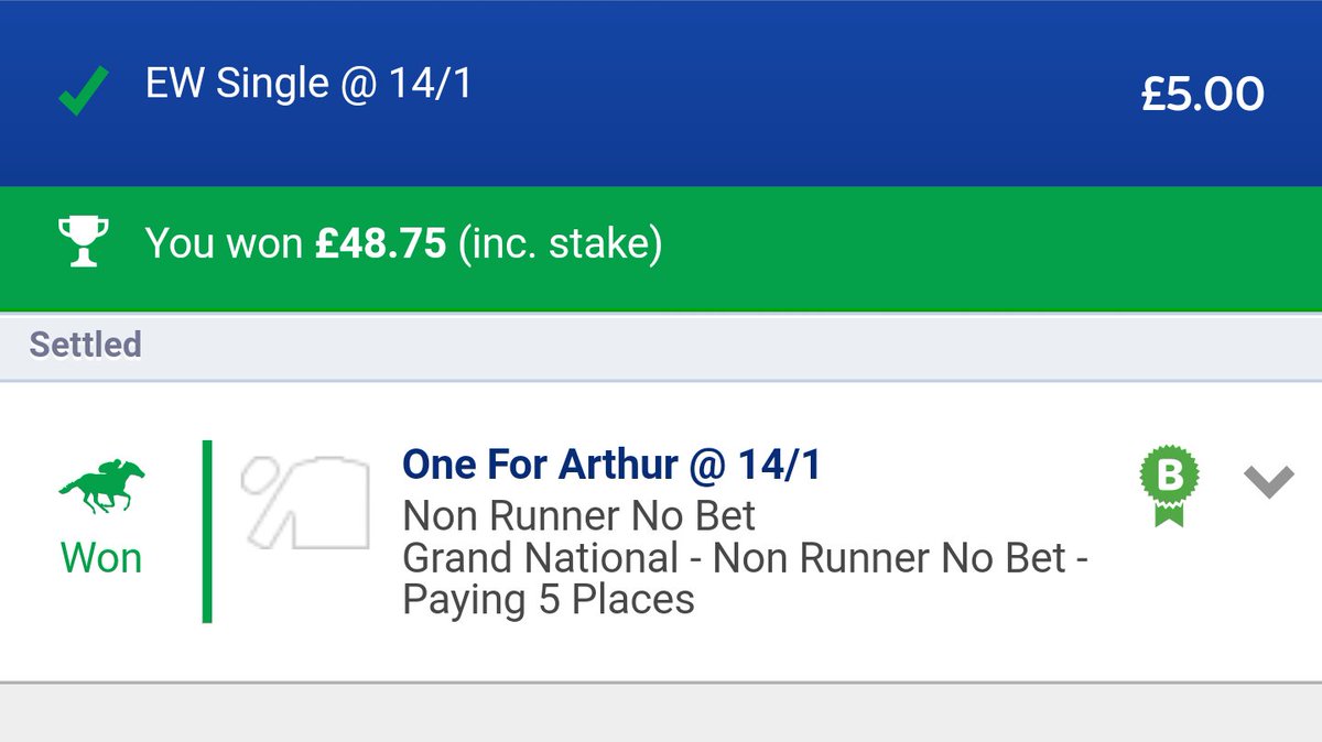 chaz9cowden's tweet photo. Scottish have a little luck after all it appears! #fabride @myracingtips https://t.co/6M12gxYRVq
