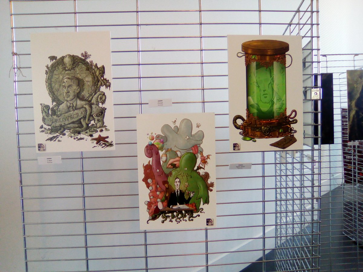 ligue_ludique's tweet photo. Au #FMI / #FestivalDesMondesDeLImaginaire/ #FMI2017 : #ftaghn #cthulhu #Lovecraft #HPLovecraft #Images #indicibles #Moebius #Montrouge #jdr https://t.co/CYEyXixrJO