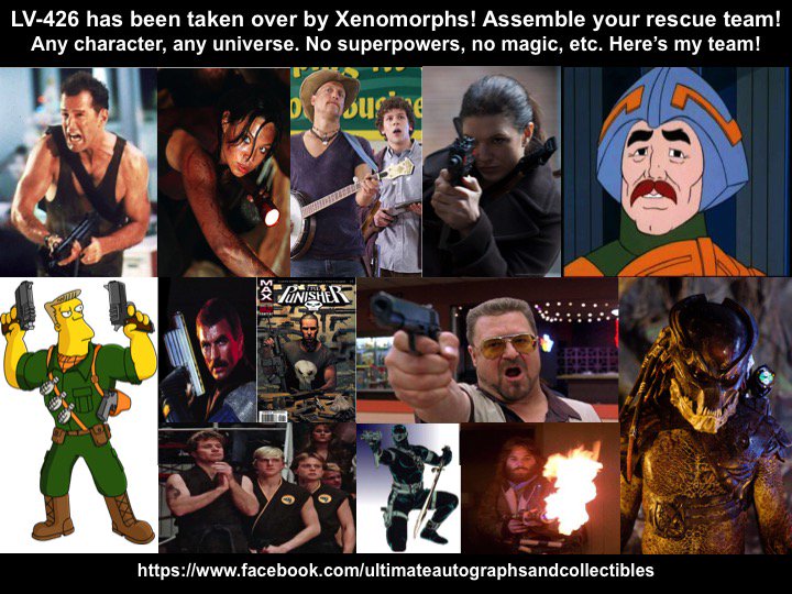 uaacdfw's tweet photo. Who'd you pick for your LV-426 team? @AlienAnthology @PrometheusFilms @AliensvPredator @20thcenturyfox #aliens #xenomorphs @JCameronOnline https://t.co/sZVaKRdjd2