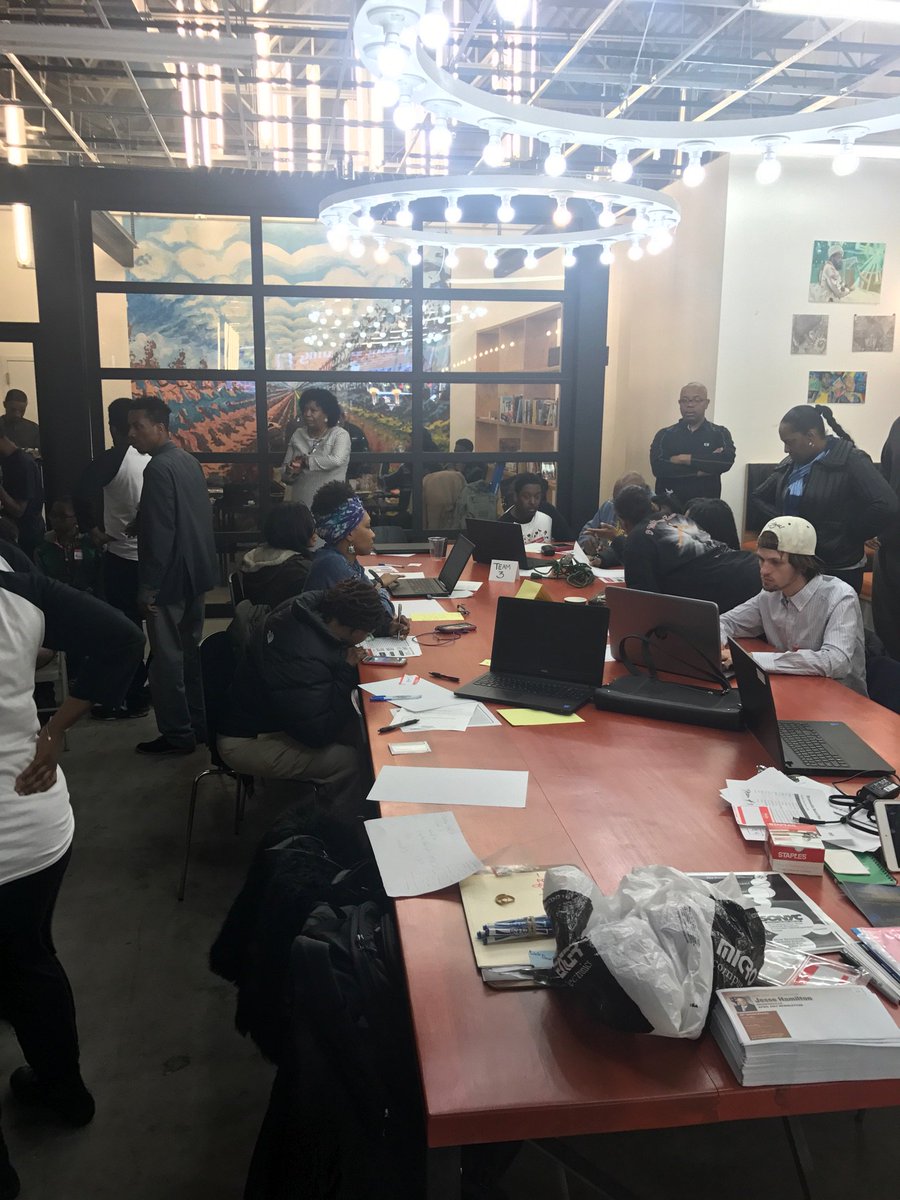 SenatorHamilton's tweet photo. #Brownsville is the newest tech hub! TY #cbedc for a great hackathon at @3_Black_Cats w/@LionTechNYC @KingsloopMag https://t.co/MLn047lcv7