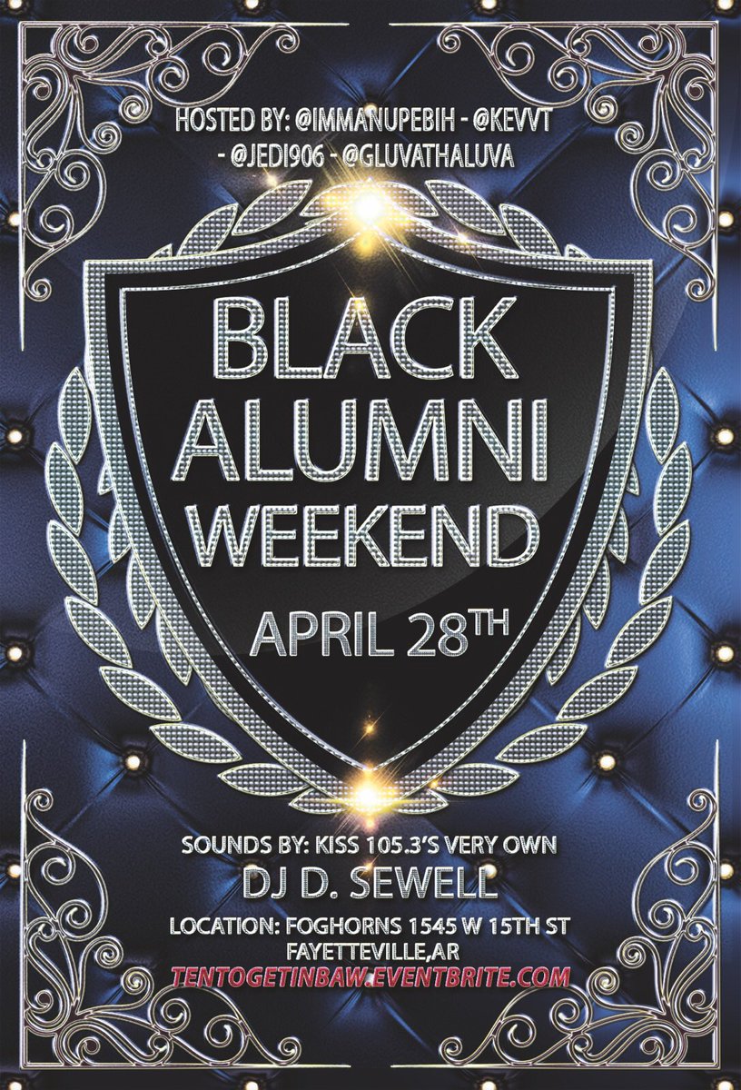 ImmaNupeBih's tweet photo. #TenToGetIn Black Alumni Weekend https://t.co/HpTPg4qCkF