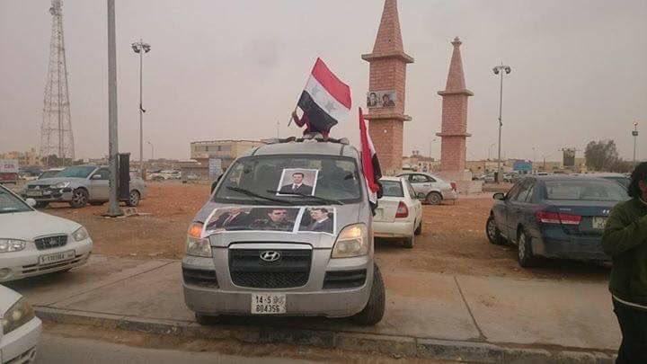 ليبيا مظاهرة في بني وليد رفضا للضربة الأميركية على سوريا Baaz