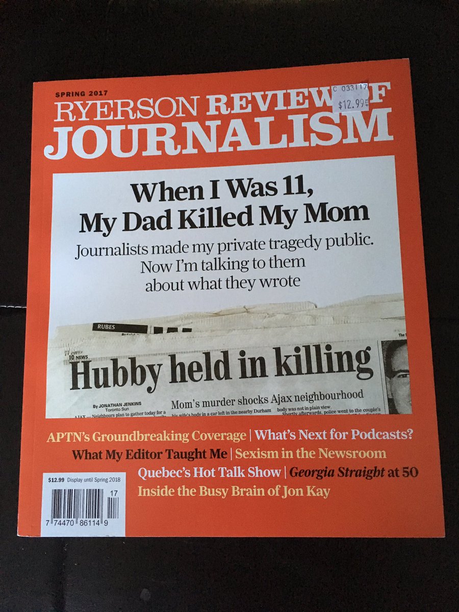 JulieSobowale's tweet photo. Got my @RyersonReview copy! Love the perfect binding #magnerd #happyreading https://t.co/7pJGi9NQKw
