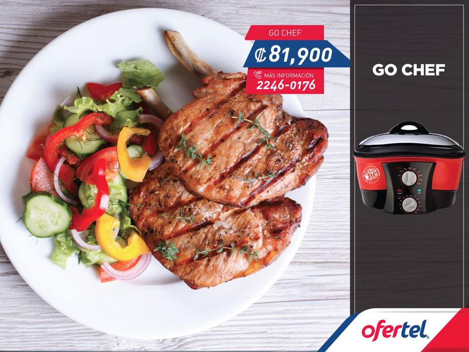 OutletIntAlajue's tweet photo. Con #GoChef puede cocinar de 8 maneras diferentes en poco tiempo. Venga a #Ofertel #OutletInternacionalAlajuela. Válido hasta el 9 de Abril https://t.co/s0dwKVSH6I
