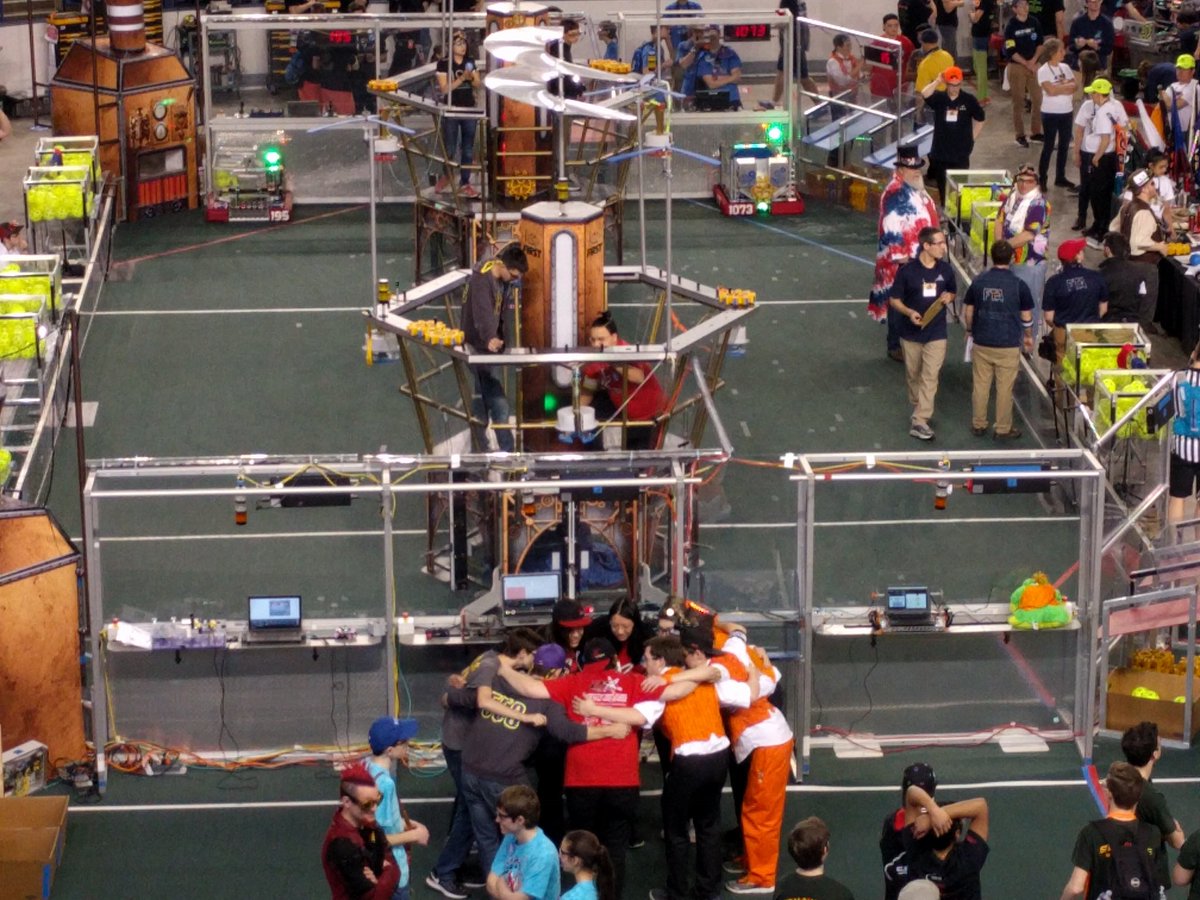 About to head into the semis with <a href="/FRCTeam558/">RoboSquad 558</a> and <a href="/FRC4564/">Orange Chaos</a>