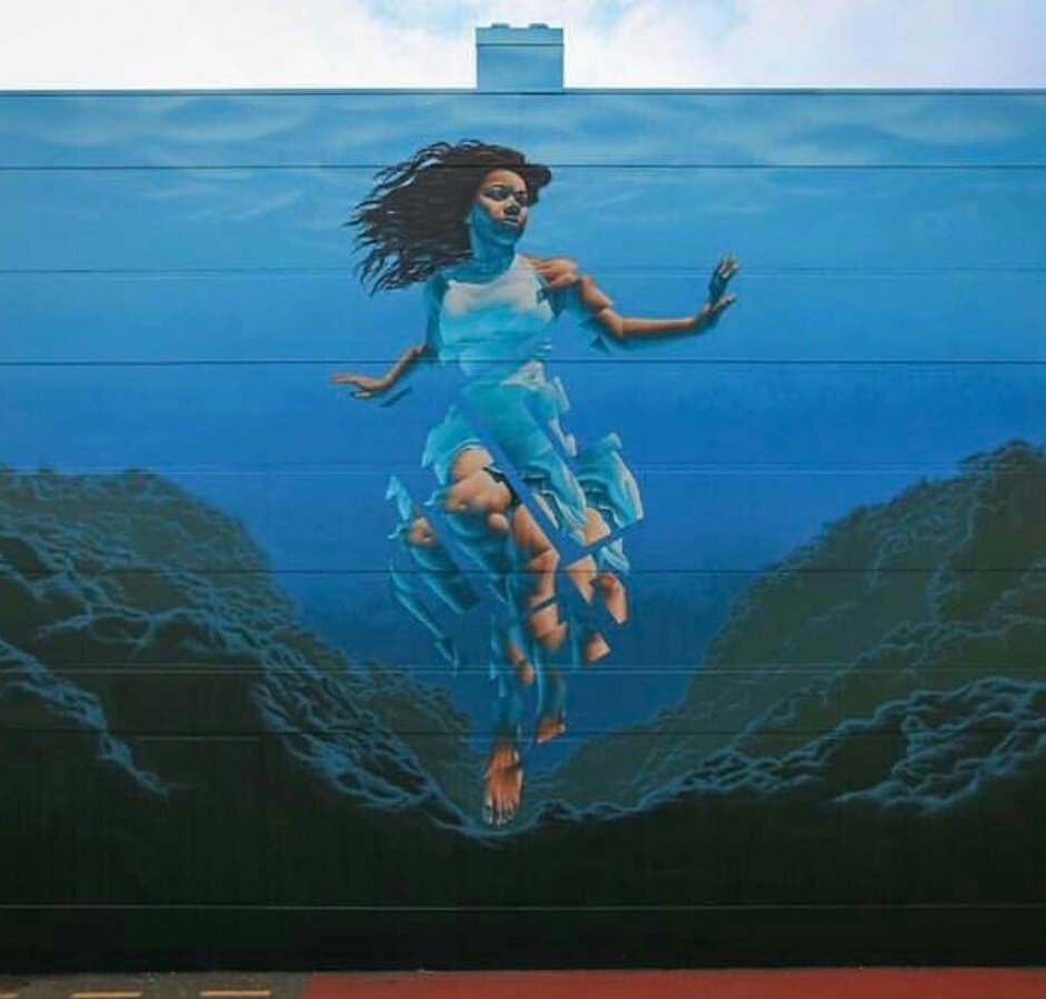 'Pania of the reef' by #jamesbullough in #napier #newzealand #streetart #art #contemporaryart