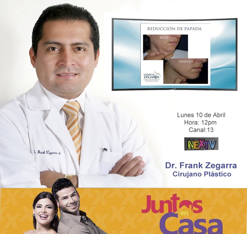 Este Lunes el Dr. Frank Zegarra - Cirujano Plástico, estará como invitado en el programa #JuntosEnCasa hablando de la #ReducciónDePapada