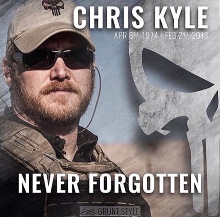 Happy Birthday in the great beyond, Chris Kyle.
Maybe our current will give him the honor & respect he is due 