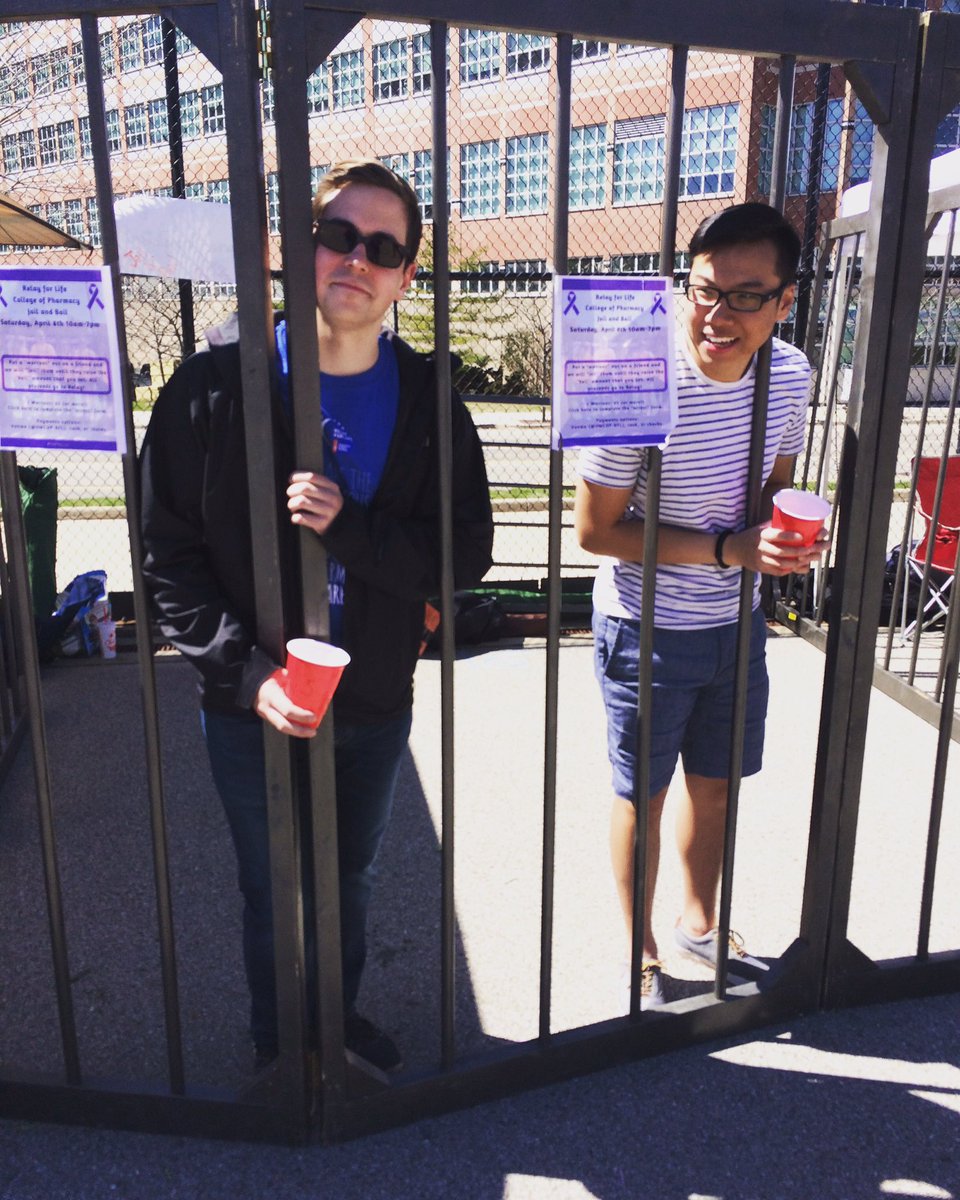 NSCS_Michigan's tweet photo. Who is gonna bail Adam out? #RelayForLife 💜 https://t.co/OZ2krWSVdj