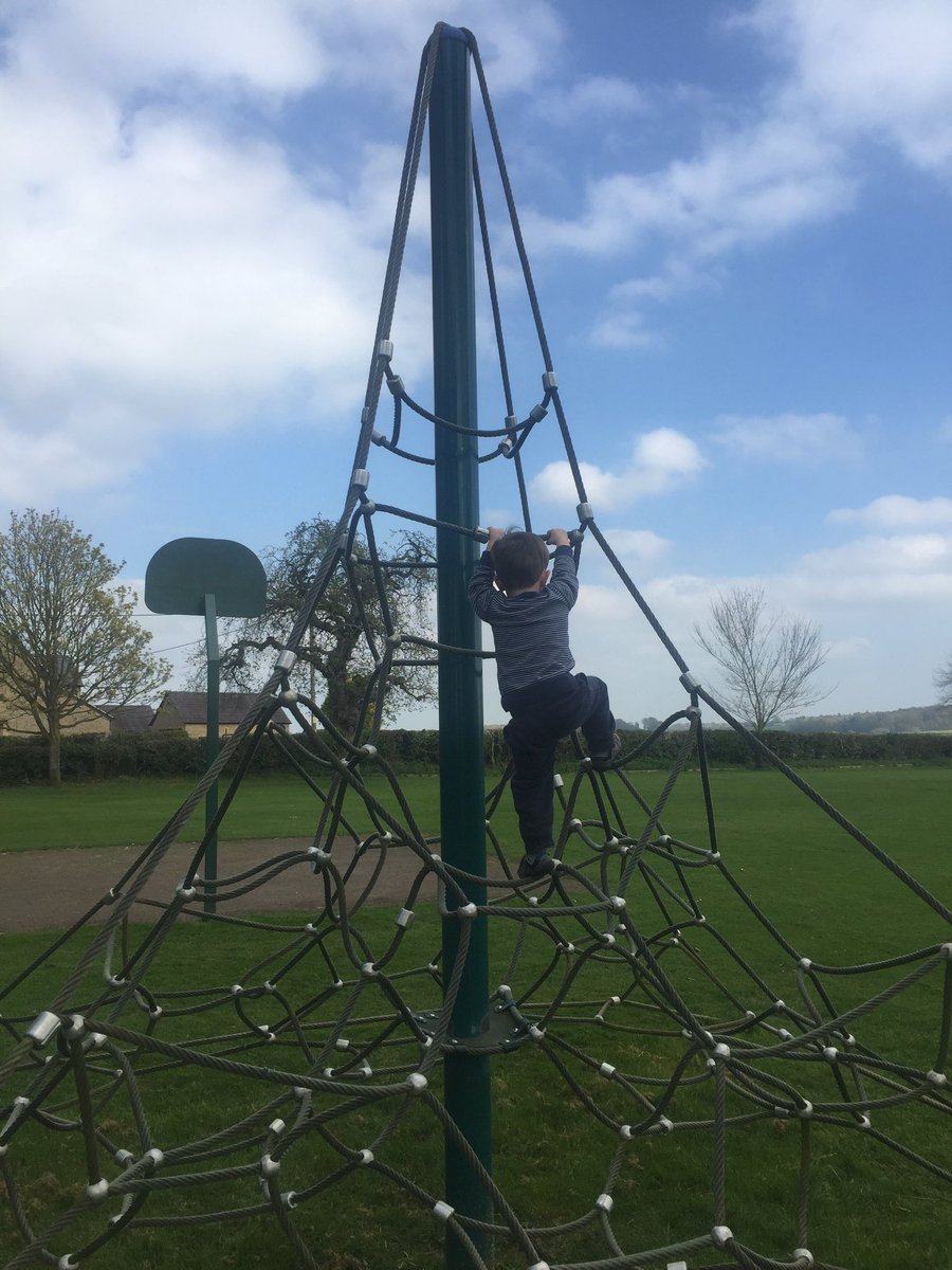 Our eldest son has always been cautious. This is boy number 2. There's no stopping him!