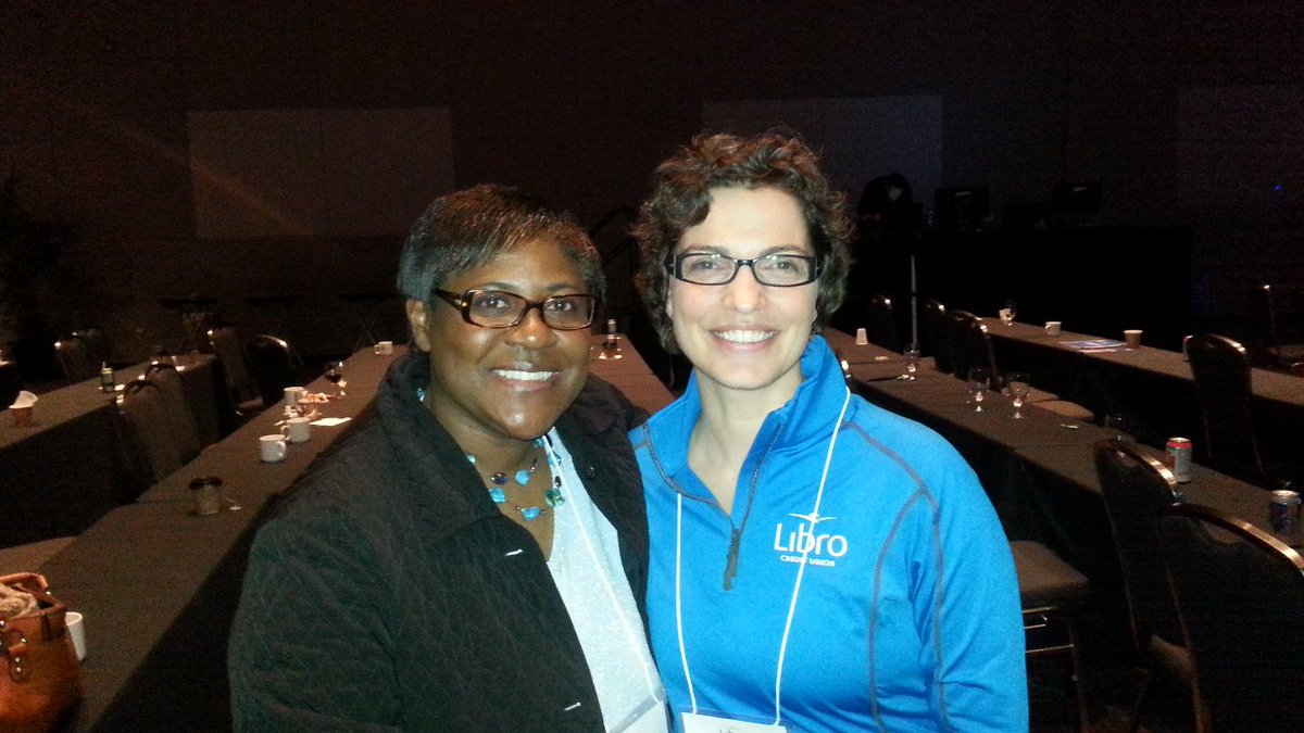 talktrob's tweet photo. Who knew I would make a friend? Libro  needs engaged owners like Pearlette to become representatives. #2017LibroAGM #prosperhere @LibroCU https://t.co/iXPyEugmuY