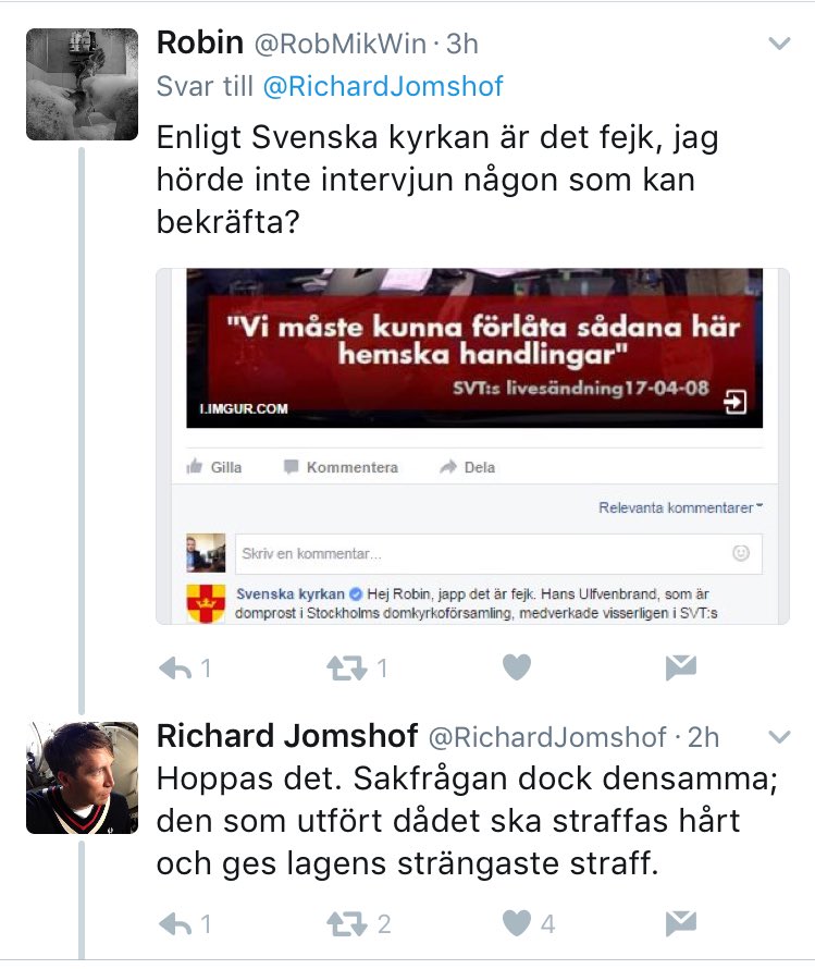 fluffyhannis's tweet photo. Att citatet han sprider var fejk var tydligen inte viktigt? https://t.co/jHkwgV5E7S