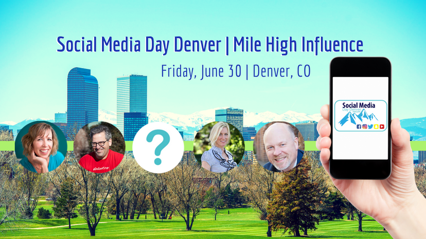smdaydenver's tweet photo. Get your tickets now to spend #SocialMediaDay with your friends &amp; peers in #Denver! #SMDayDenver https://t.co/vlGUxgEpRU #Denver #MileHigh https://t.co/pAptiTfMP3