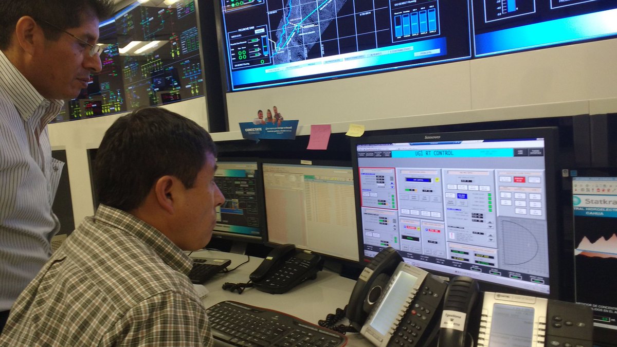 PedroVegaTorre1's tweet photo. Hoy en nuestro #CentroControl #Statkraft #ControlRemoto #Hidroelectrica Malpaso, SCADAs #Ovation & E-Terra : Integración https://t.co/xBzpAXIFIh