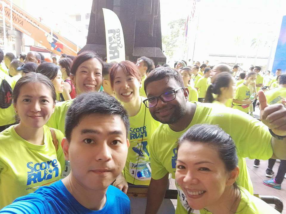 rohnambiar's tweet photo. @beckylst and I ran this morning....Well organised #scorerun2017 https://t.co/1xTUdb0Y8p
