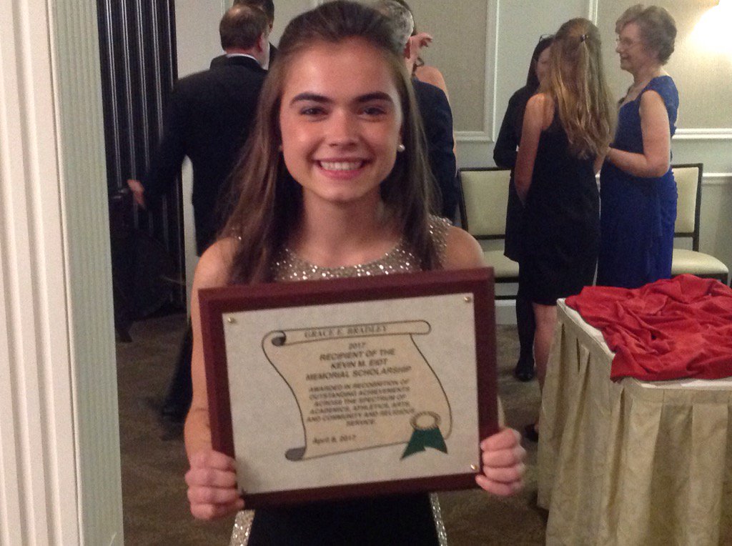 KevinsFund_Org's tweet photo. Congratulations to the @NHSClass2017 Kevin's Fund $100k scholarship recipient Gracie Bradley @graciebradleyy https://t.co/yt3P0npyb4